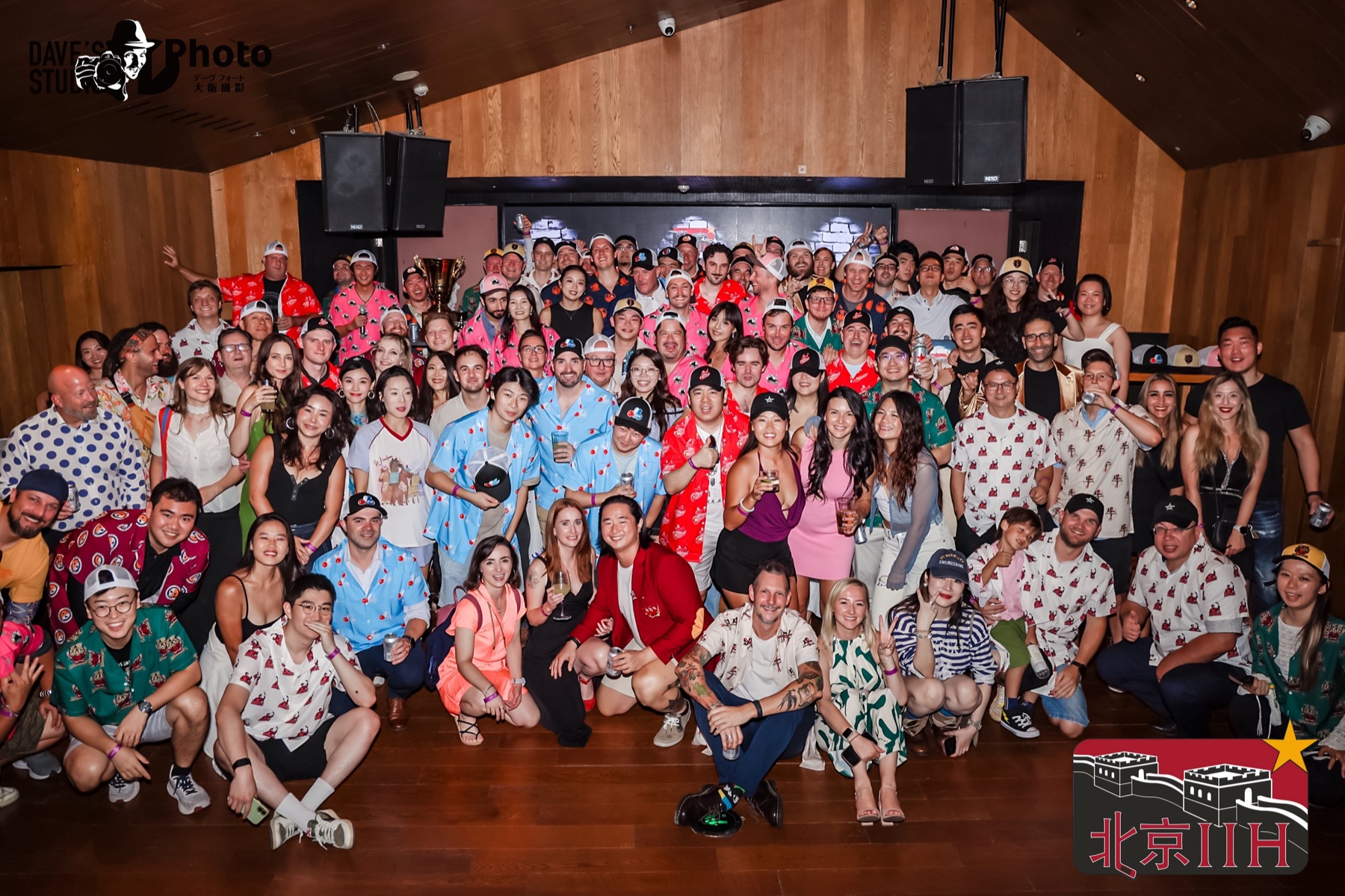 BIIH players and friends gathered for a league group photo